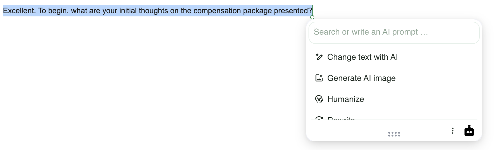 QuillBot paraphrasing modes and vocabulary enrichment level selection toolbar